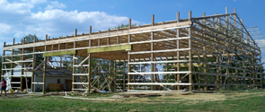 (1/2) 80’ x 92’ x 20’ Pole Barn